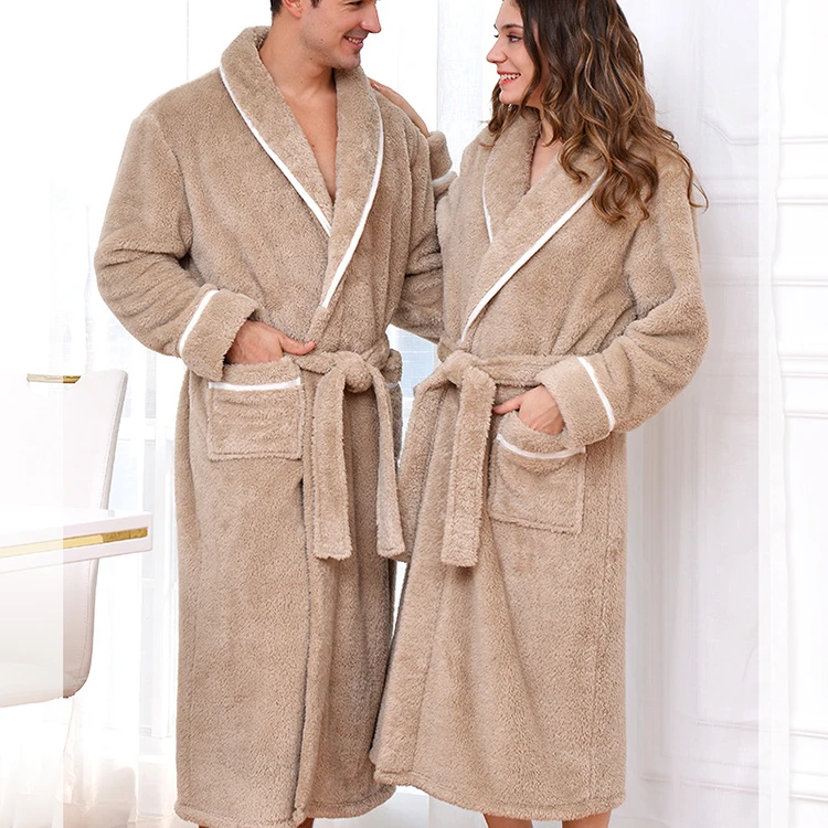 CHINEE-Custom-Nightgown-Luxury-Fluffy-Plush-Striped-Long-Kimono-Winter-Man-Bathrobe