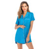 CHINEE Custom Pattern Summer Soft Short Sleeve Ladies Women Modal Cotton Nightshirts Personalized Pajamas