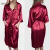 CHINEE Custom Plus Size Silky Satin Kimono Robes With Pocket for Women Bridesmaid Robe De Satin