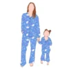 CHINEE Custom Popular 2pcs Soft Comfortable Milk Protein Fiber Long Sleeves Mommy and Me Pajamas Sleepwear Set