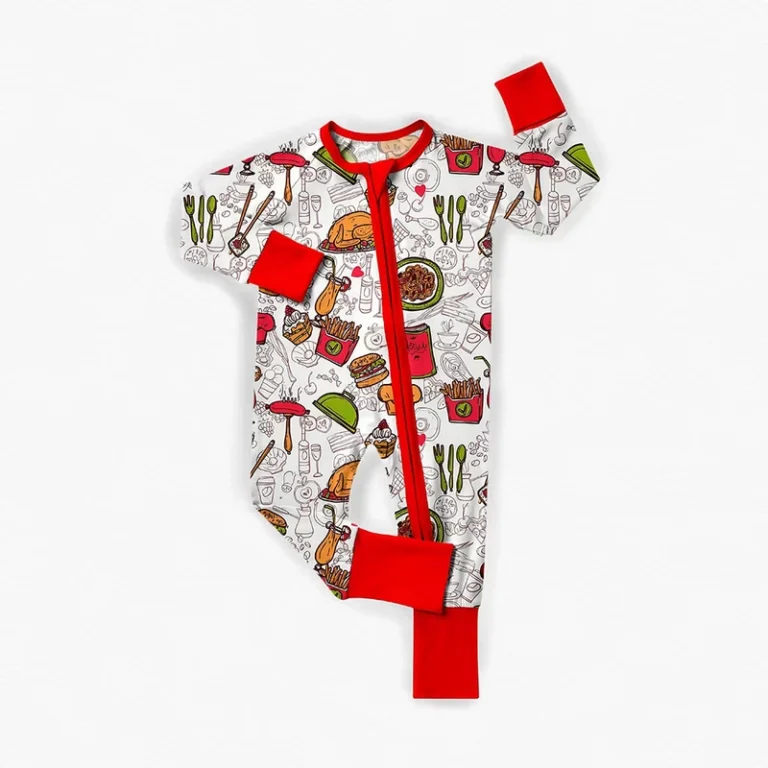 CHINEE-Custom-Print-Bamboo-Baby-Kids-Pajamas-Girl-Sleepwear-Baby-Bamboo-Clothes-Toddler-Pyjamas-Baby-Zipper-Rompers