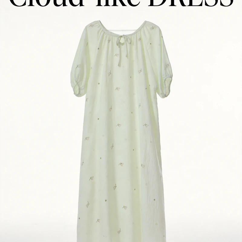 CHINEE Custom Print Pattern Nightgowns Summer Women Viscose Short Sleeve Thin Pajamas Night Dresses for Women