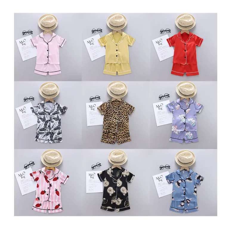 CHINEE-Custom-Print-Summer-Kids-Pajamas-Night-Clothes-for-Baby-Girl-and-Boy-Sleeping-Wear-Cartoon-Kids-Pyjamas-Sets