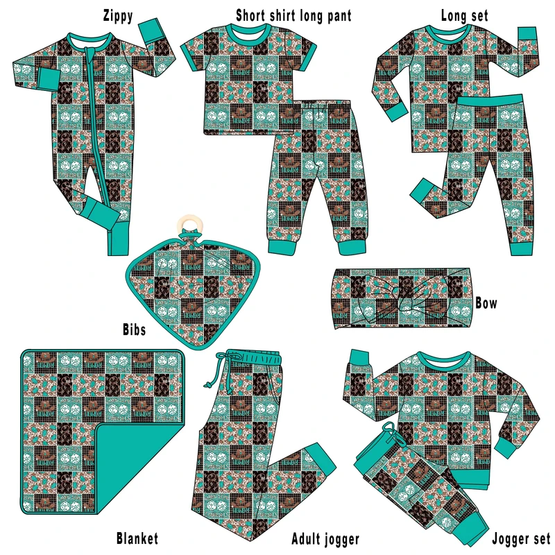 CHINEE Custom Printed Animal Flower Baby Rompers 1yr Infants' Boutique Toddler Kid Pajamas Sleepwear Bamboo Romper Zipper