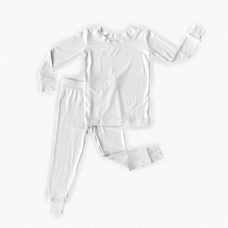 CHINEE Custom Printed Kids Bamboo 2 Piece Fashion Kids Bamboo Pajamas