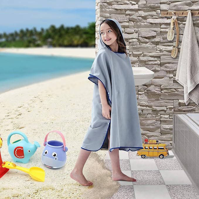 CHINEE-Custom-Printed-Microfiber-Kids-Hooded-Poncho-Quick-Dry-Soft-High-Quality-Disposable-Changing-Bath-Robe-Pool-Swim