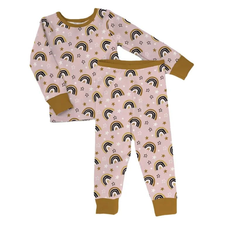CHINEE-Custom-Rainbow-Sleepwear-Family-Matching-Bamboo-Pajamas-Kids-Clothes-Sleepwear-Pajamas