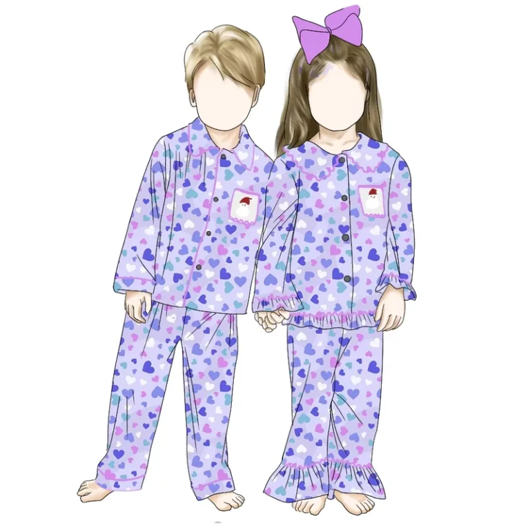 CHINEE-Custom-Sleepwear-Button-up-Pajamas-Sets-Kids-Adults-Comfortable-Baby-Romper-Zippy-Pajamas