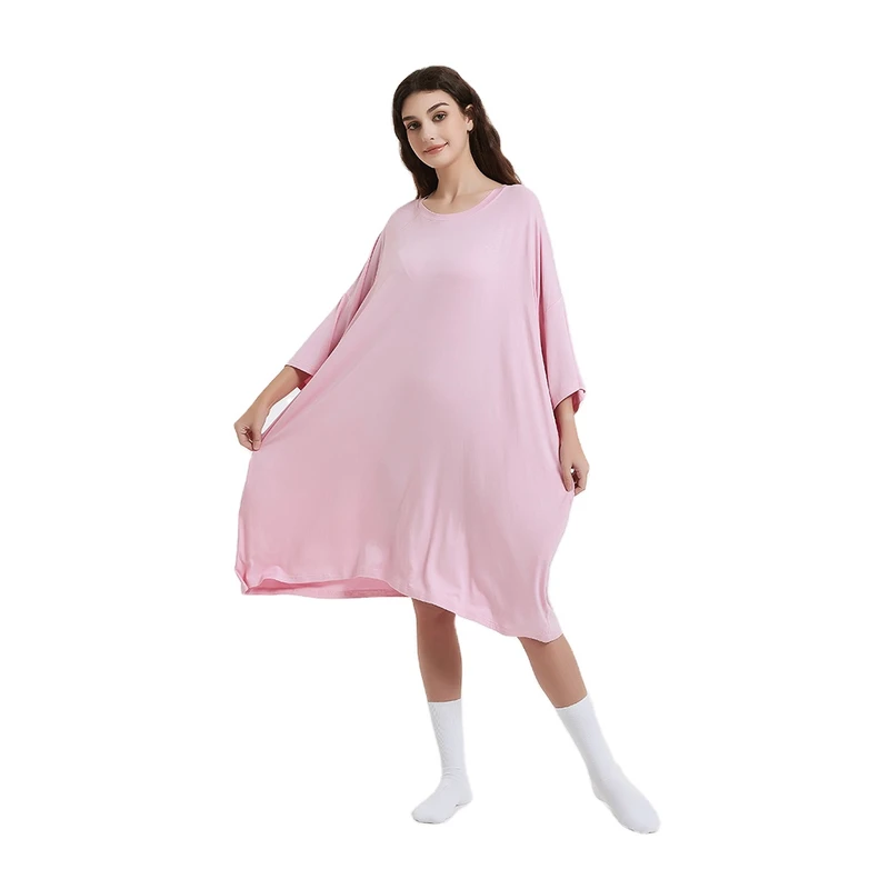 CHINEE Custom Soft Summer Cool Relaxed Lightweight Loose Long Big Plus Size Women Oversized Sleep Tee