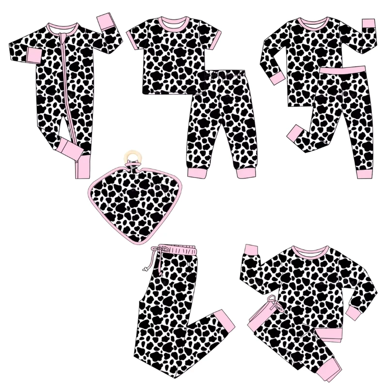 CHINEE Custom Stretchy Bamboo Baby Zip Romper Bamboo Pajamas 2 Way Zipper with Western Style Camouflage Design Etc