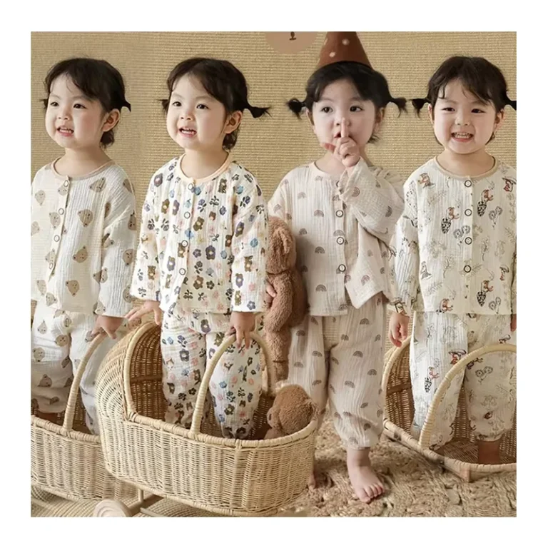 CHINEE-Custom-Summer-Cotton-Pajamas-for-Kids-Child-Baby-Girls-Loungewear-Night-Wear-Toddler-Girls-Sleepwear-Pajamas-Set-1