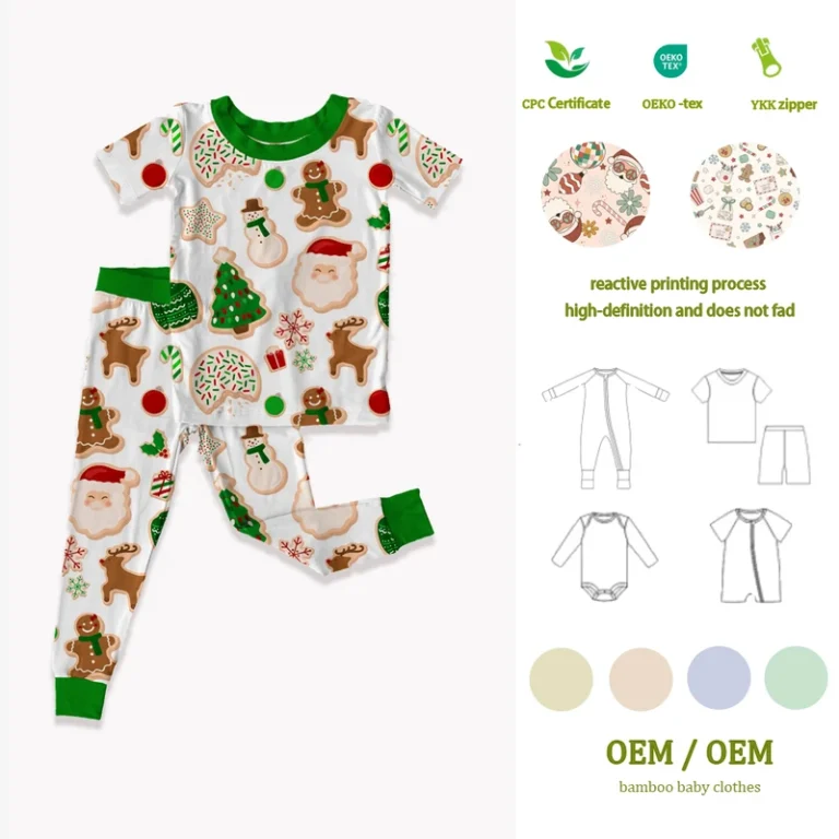 CHINEE-Custom-Toddler-Bamboo-Gots-Pajamas-Bamboo-Children-Pajamas-Cpsc-Certified-Kids-Bamboo-Pajamas-2-Piece-Sports