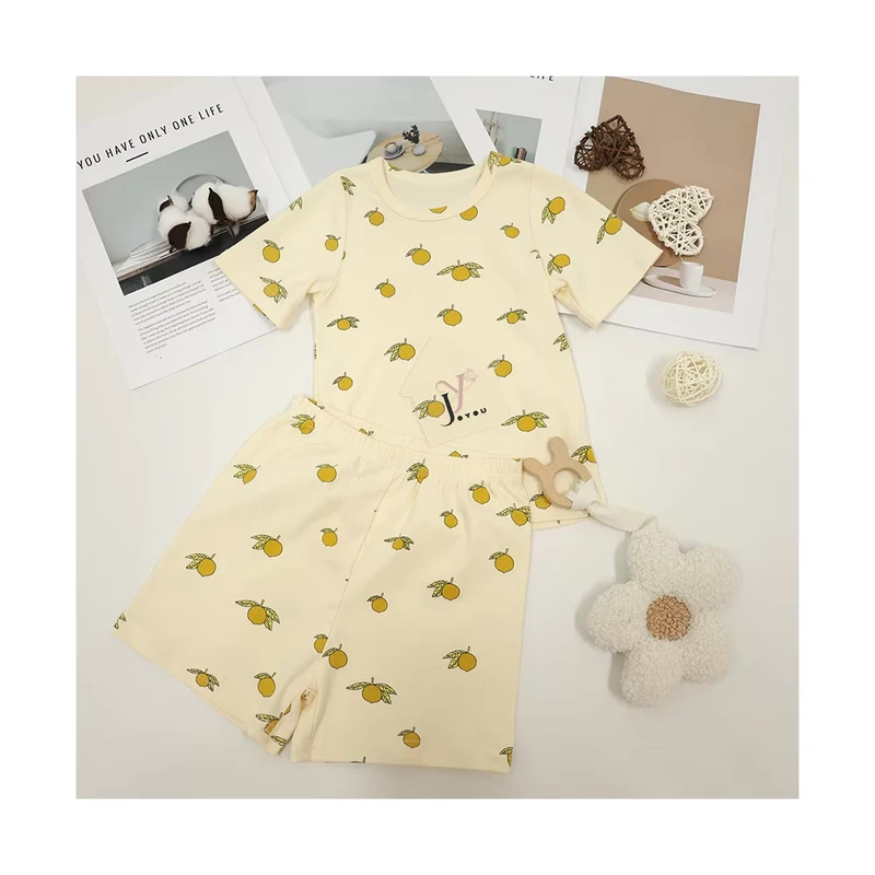 CHINEE Custom Unisex Baby Pajamas Comfortable Underwear Infants Cotton Clothes Quick Dry Customizable Size Summer Pajama Set