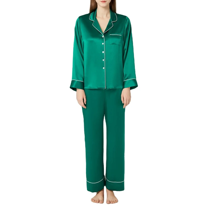 CHINEE Custom Women Night Clothes Sexy Sleepwear Satin Silk Nightclothes Women's Pajama Set