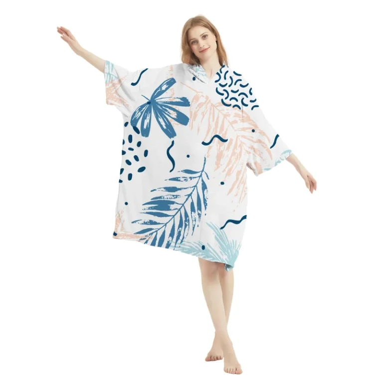 CHINEE Custom Women's Nightshirts and Sleep Tees Plus Size Modal Short Sleeve Light Knitted Dress with Hat Cool Nightdress