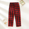 CHINEE Custom Women's Pajama Pants Bulk Women Sleepwear Plaid Flannel Lounge Cotton Pajamas Pants