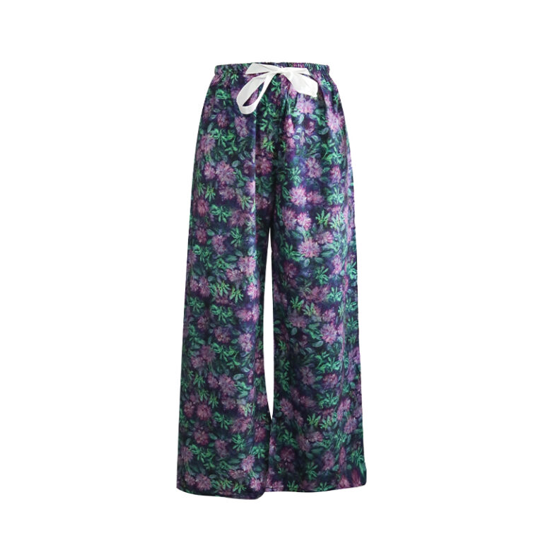 CHINEE Custom Women's Summer pajama Pants 100% Cotton Breathable Elastic Waist Casual Lounge Pants Low MOQ