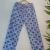 CHINEE Custom Women’s floral Print Cotton Pajama Pants Elastic Waist Sleepwear Bottoms Hand block pajamas