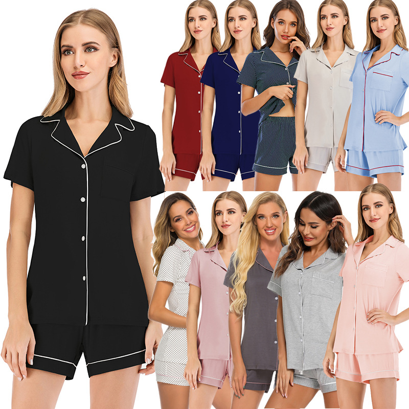 CHINEE Customize Modal Summer Pajama Shorts Set Soft Lounge Pajamas Women's Sleepwear
