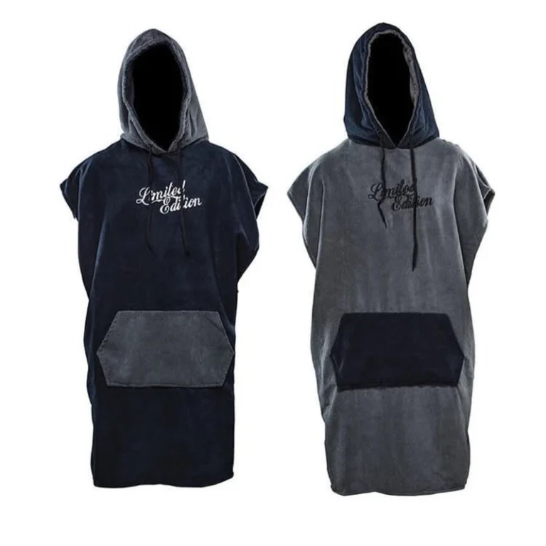 CHINEE Customized Digital Print Beach Dry Changing Robes Custom logo Printing Surf Hooded Poncho Towel with Pocket