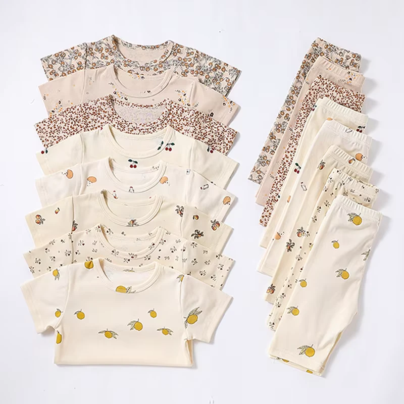 CHINEE Customized Logo Autumn Solid Cotton Casual Baby Pajamas Soft Baby Girls Breathable Boys Bubble Sleepwear Cute Kids Clothing
