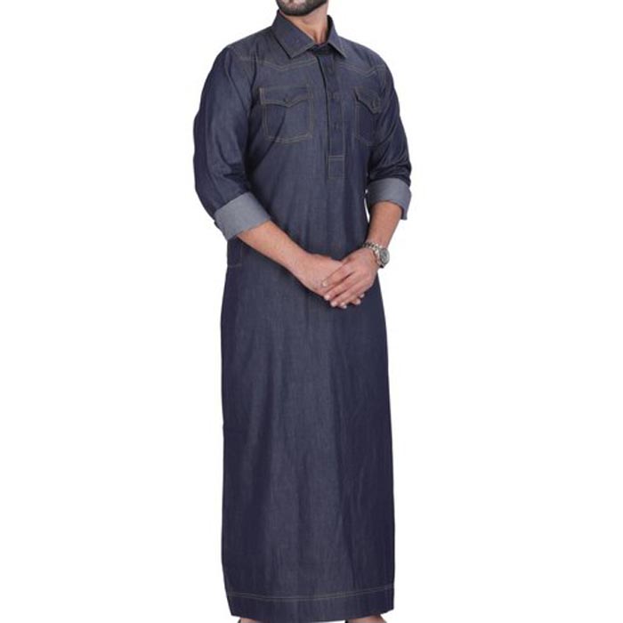 CHINEE Customized Men's Thobes New Styles Islamic Clothing Muslim Robe Breathable Thobe for Adults
