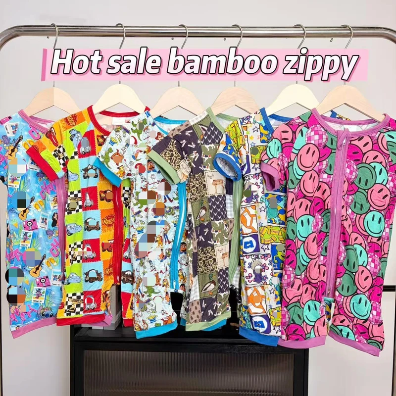 CHINEE Customized Whatnot Western Kids Bamboo Pajamas Bundle Sleepwear Character Bamboo Pajamas Blind Box Bamboo Baby Bodysuits