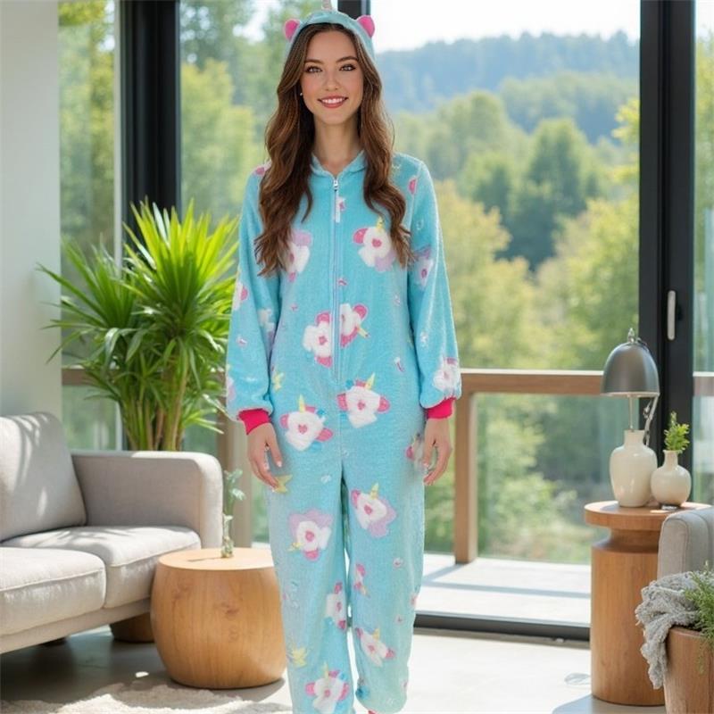 CHINEE Designer Glow in the Dark Pajamas Women Cartoon Character onesies Adults Pajamas Nightwear