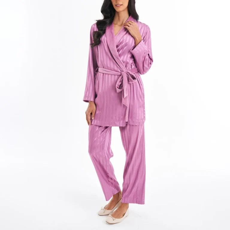 CHINEE-Designer-Spa-Bamboo-Bath-Robe-for-Women-Solid-Knit-Summer-Spring-Breathable-Belted-Robes