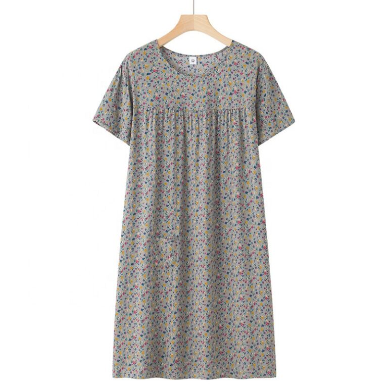 CHINEE-Dresses-for-Women-Short-Sleeve-Nightgown