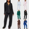 CHINEE Eco Friendly Viscose Blend Women's Sleepwear Set Long Sleeve Pajamas Elastic Waist for Autumn Spring Elegant Home Loungewear