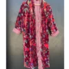 CHINEE Elegant Cotton Velvet Kimono Robe for Women Morning Tea Style Bridal Robe and Bridesmaid Jacket