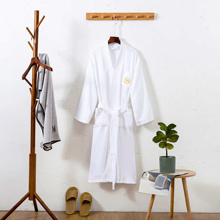 CHINEE-Elegant-Embroidery-Bath-Hospitality-Robe-100-Cotton-Comfortable-Warm-Unisex-Hotel-Bathrobe