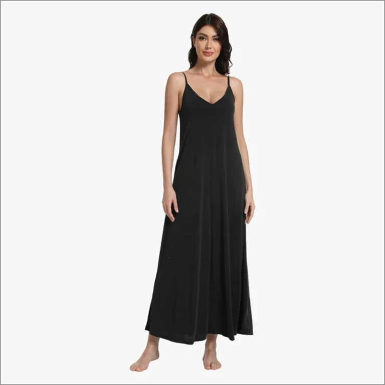 CHINEE-Elegant-Light-Bamboo-Cotton-Night-Dress-Sleeveless-Nightgowns-for-Ladies-Customize-Bamboo-Ruffles-Women-Nightgown