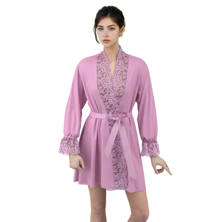 CHINEE-Elegant-Satin-Sleeveless-V-neck-Chinese-Style-Spring-Night-Robe-Elastic-Waist-Drawstring-Closure-Breathable-Soft-Thermal