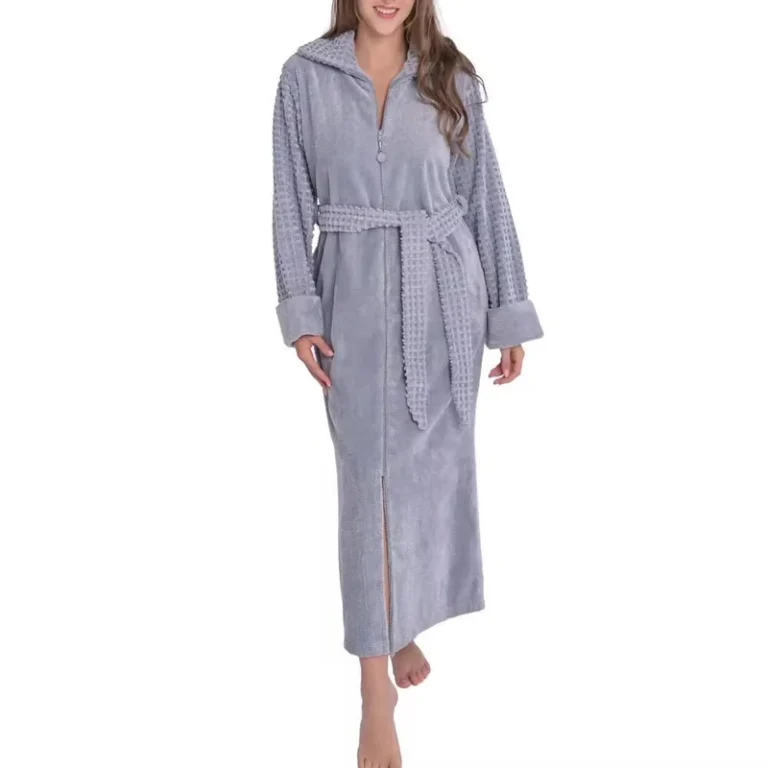 CHINEE-Elegant-Unisex-Thermal-Plus-Size-Bathrobe-High-Quality-Soft-Robe-for-Lounge-and-Bath