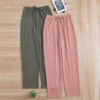 CHINEE European American Women's Autumn Winter Home Pants New Loose Casual Wide Leg Pajama Pants Solid Pattern