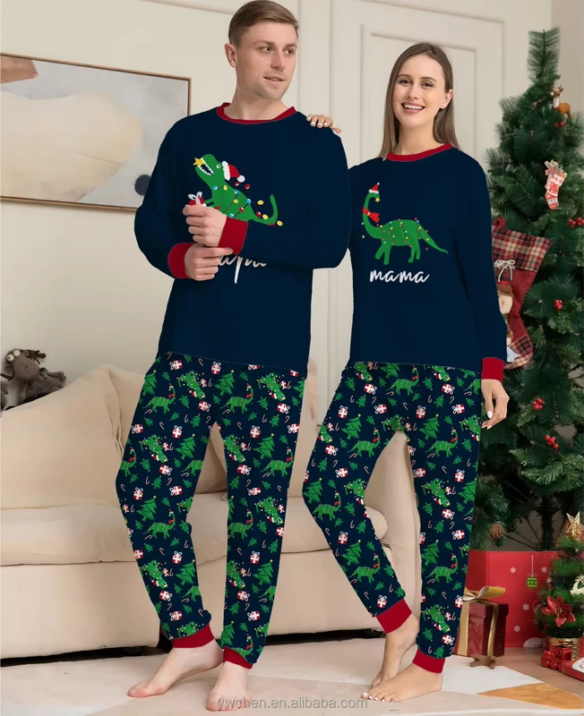 CHINEE Factory Couple Pyjamas Set Matching Family Pajamas Custom Design Valentine Pajamas