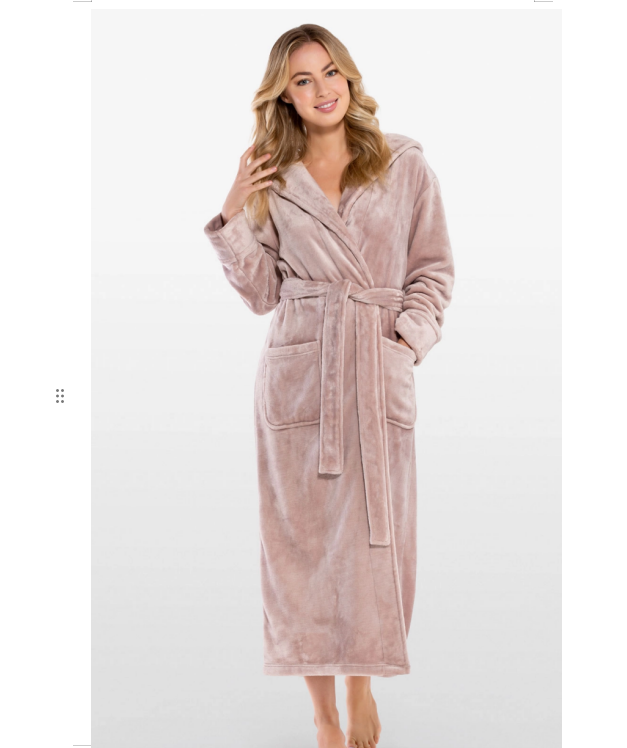 CHINEE Factory Custom Hooded Fleece Bathrobe For Women Luxury Plush Long Sleeve Knee Length Drawstring Closure Quick Dry Elegant