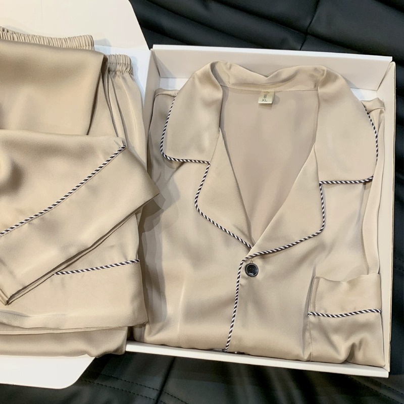 CHINEE Factory Custom Men's Pajamas Eco friendly Bamboo Satin Couple Pajamas