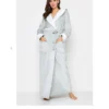CHINEE Factory Hooded Dressing Gown For Women Long Bath Robe For Women Plush Soft Fleece Bathrobes Nightgown Ladies Nightgown Plus Size