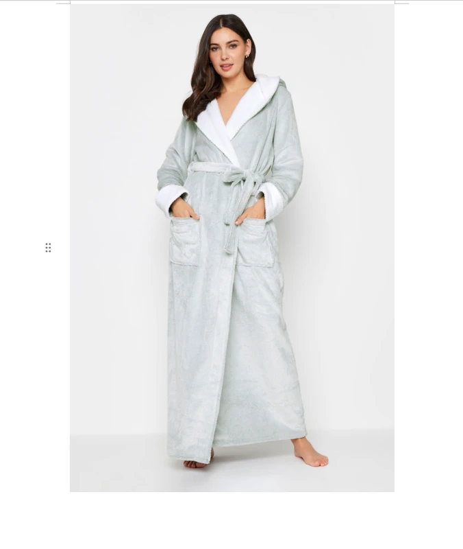 CHINEE Factory Hooded Dressing Gown For Women Long Bath Robe For Women Plush Soft Fleece Bathrobes Nightgown Ladies Nightgown Plus Size