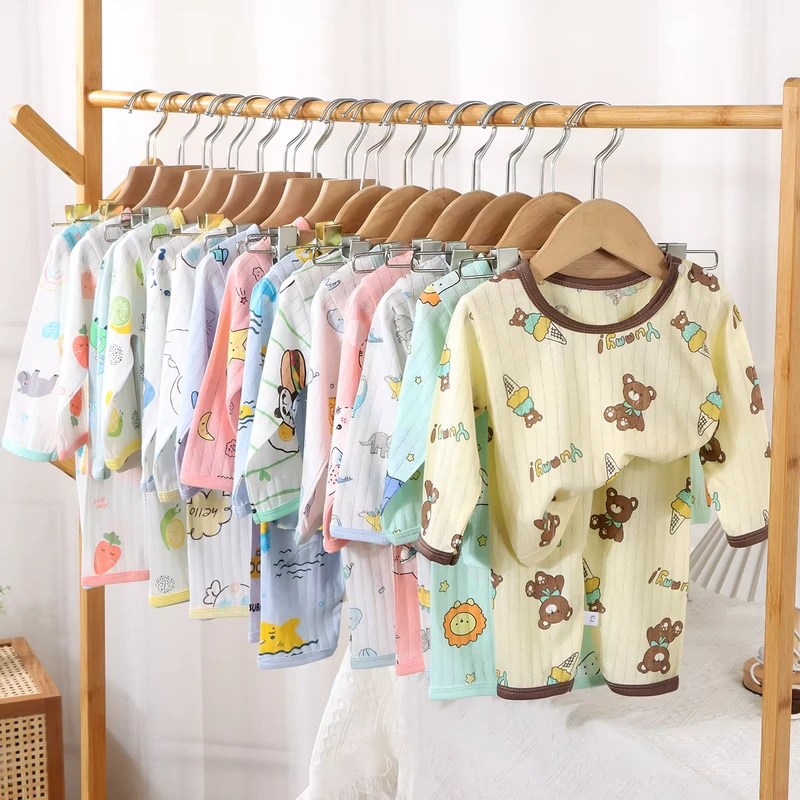 CHINEE Factory Kids Sleepwear Girls Boys Baby Pajamas Toddler Pijama Cartoon Printed Cotton Children Pyjama Night Suits