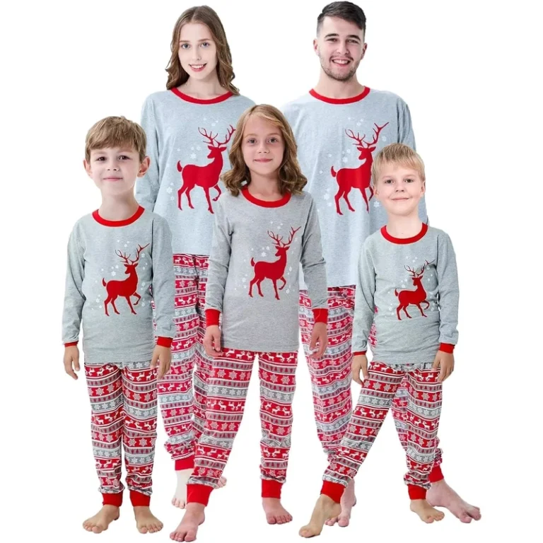 CHINEE-Factory-Long-Sleeve-Printing-Matching-Outfits-Family-Christmas-Pajamas-Women-Home-Clothing-Set-for-Parents-Kids