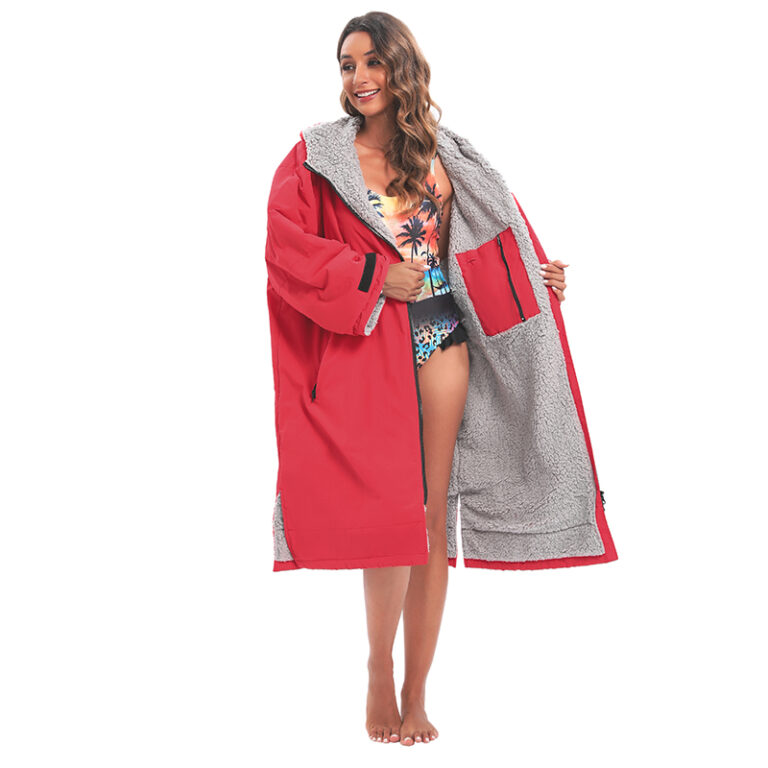 CHINEE-Factory-Long-Sleeve-Waterproof-and-Warmer-Fleece-Inner-Lining-Dry-Changing-Robe