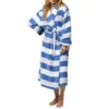 CHINEE Factory Manufacturer Unisex Luxurious Hotel Quality Spa Robe Highly Absorbent Soft Large Premium Terry Cotton Stripe Bathrobe