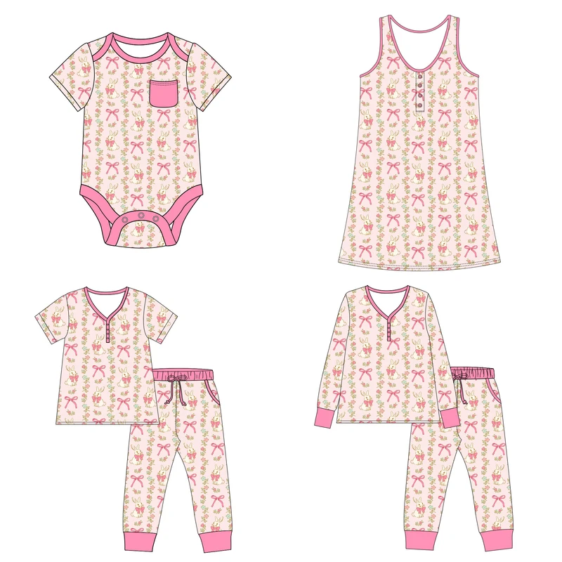 CHINEE Factory in Stock Women Skin Friendly Viscose Bamboo Women Lounge Wear Luxury Pajama Setsnight Dresses for Woman