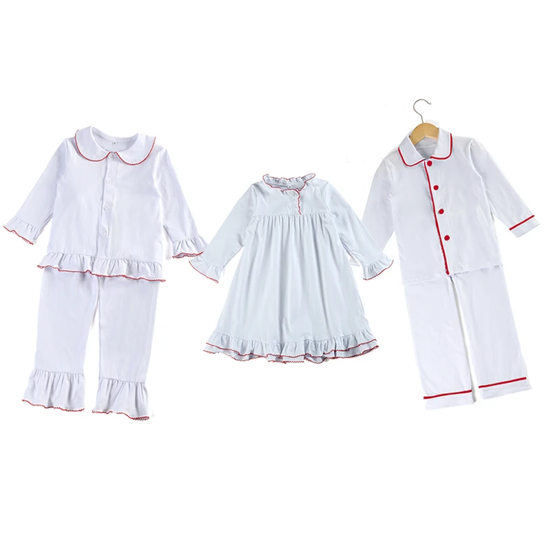 CHINEE Fall and Winter Kids Toddler Pajamas Sets Monogrammed Housewear Peter Pan Collar 95% Cotton Girls Sleepwear