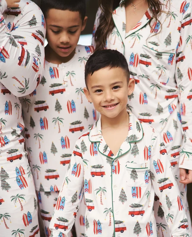 CHINEE Family Christmas PJs Matching Striped Nightwear Set for Parents and Children