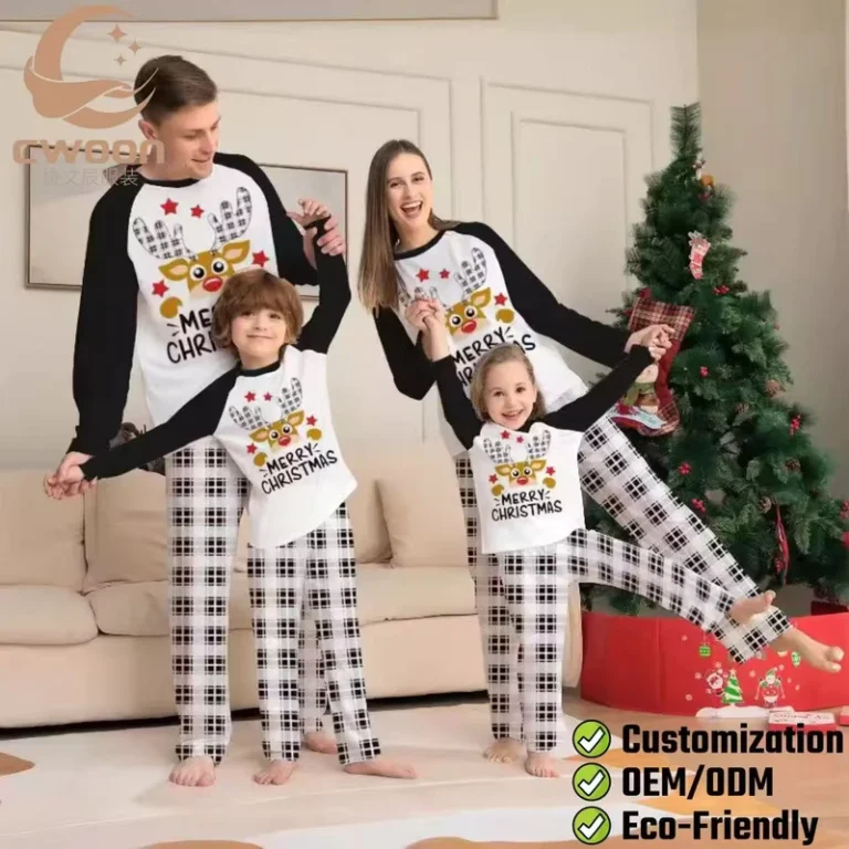 CHINEE-Family-Christmas-Pajamas-Christmas-Pajamas-Family-Matching-Family-Pajama-Sets-Buffalo-Plaid-Womens-Sleepwear-Pjs